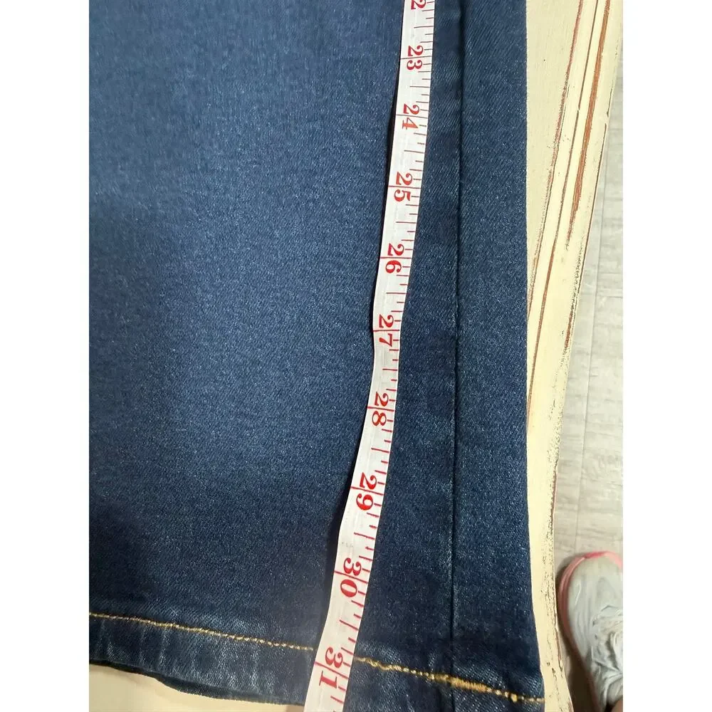 Michael Kors Selma Wide Leg Jeans Women’s 8 Overdyed Indigo Dark Wash NWT $125